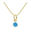 December Birthstone Silver Necklace SPE-5721